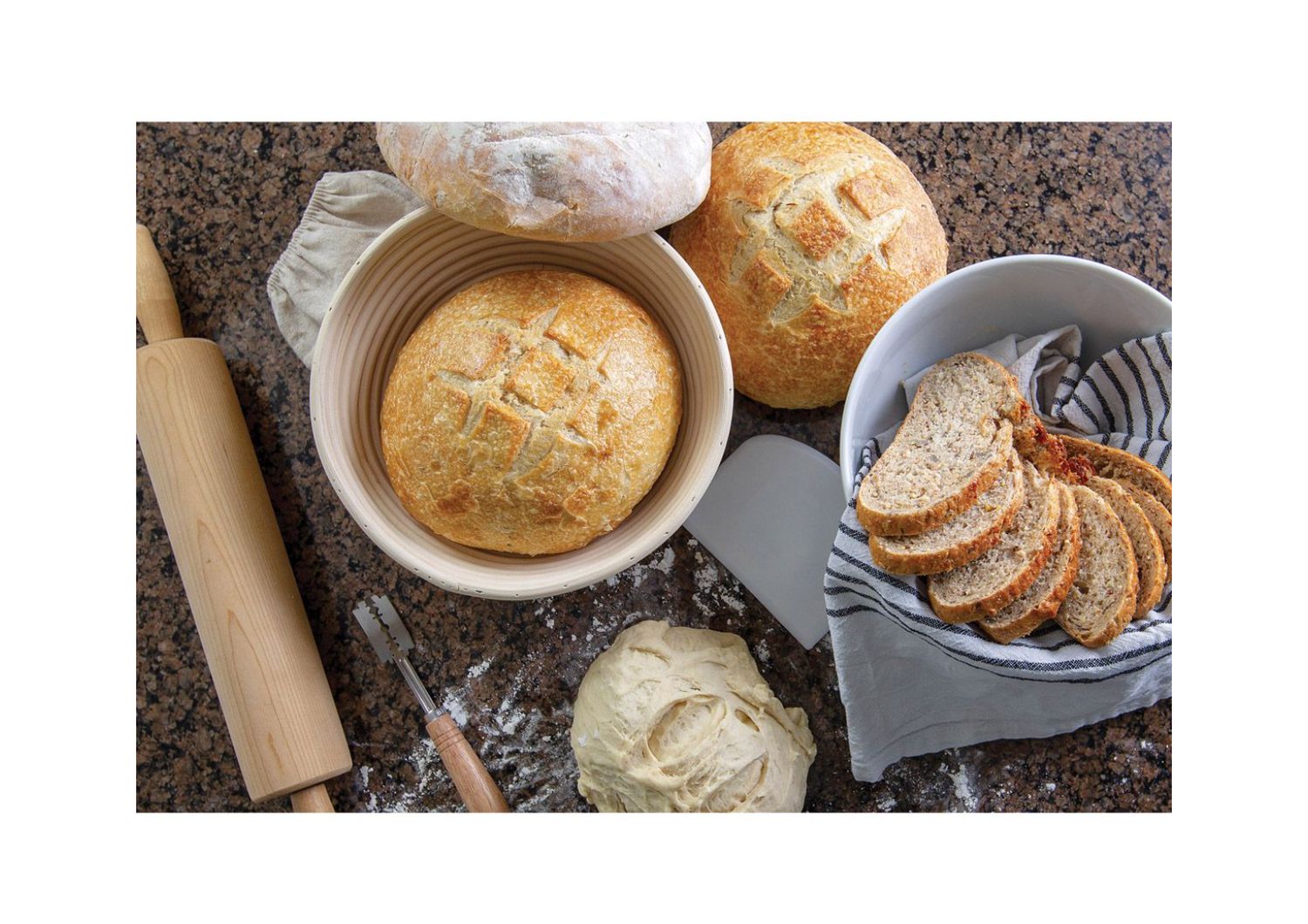 Mrs. Anderson's Baking Round Bread Proofing Basket