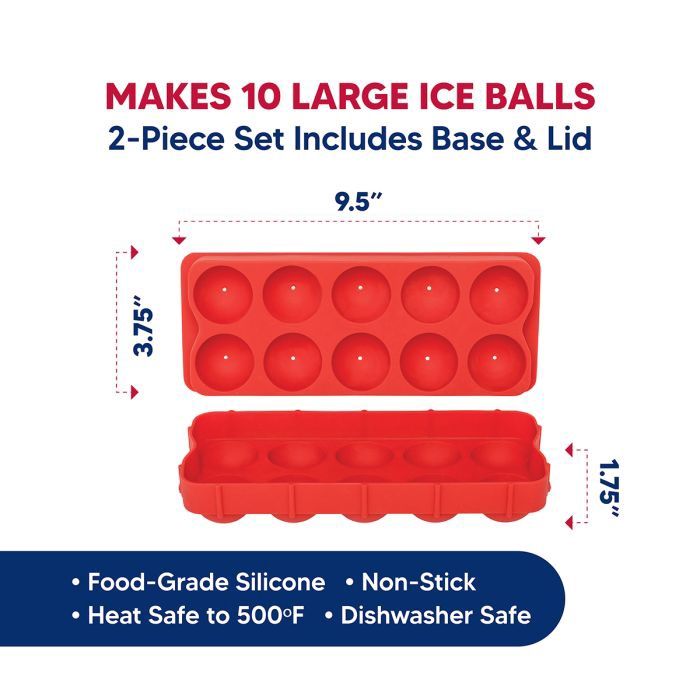Silicone Cannonball Ice Ball Tray