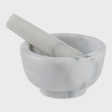 Marble Mortar &amp; Pestle - White