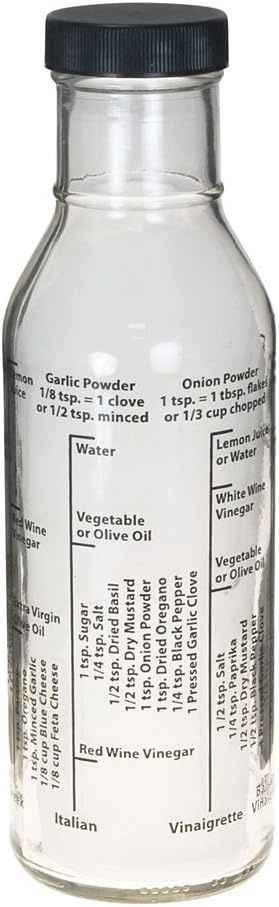 Salad Dressing Mixer Glass