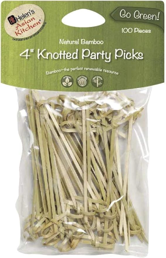 Bamboo Knotted Party Picks 4”
