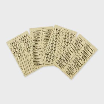 Adhesive Herb &amp; Spice Labels