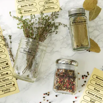 Adhesive Herb &amp; Spice Labels