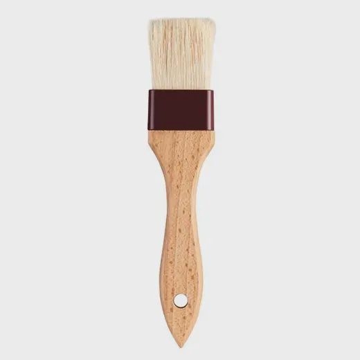 Pastry Brush 1 1/2" Natural Boar Bristle