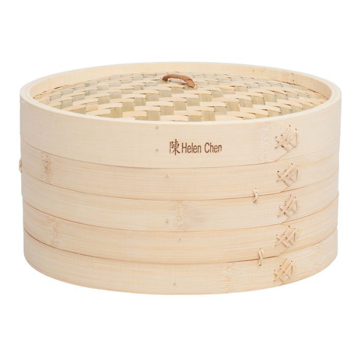 Bamboo Steamer 12" 3 pc set