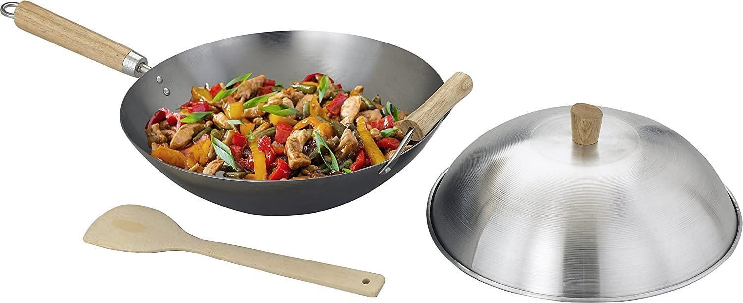 CARBON STEEL WOK SET