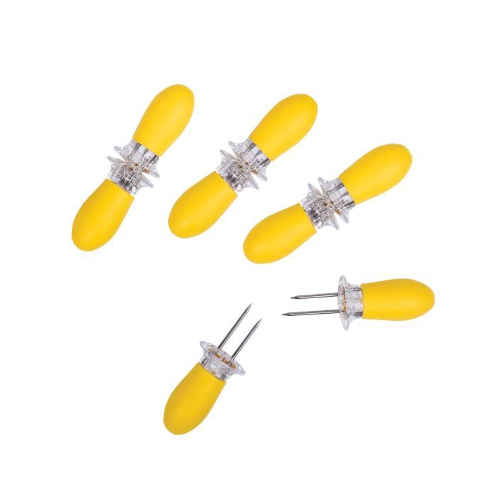 Soft grip corn picks set of 4