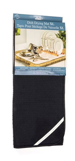 XL Dish Drying Mat - Black