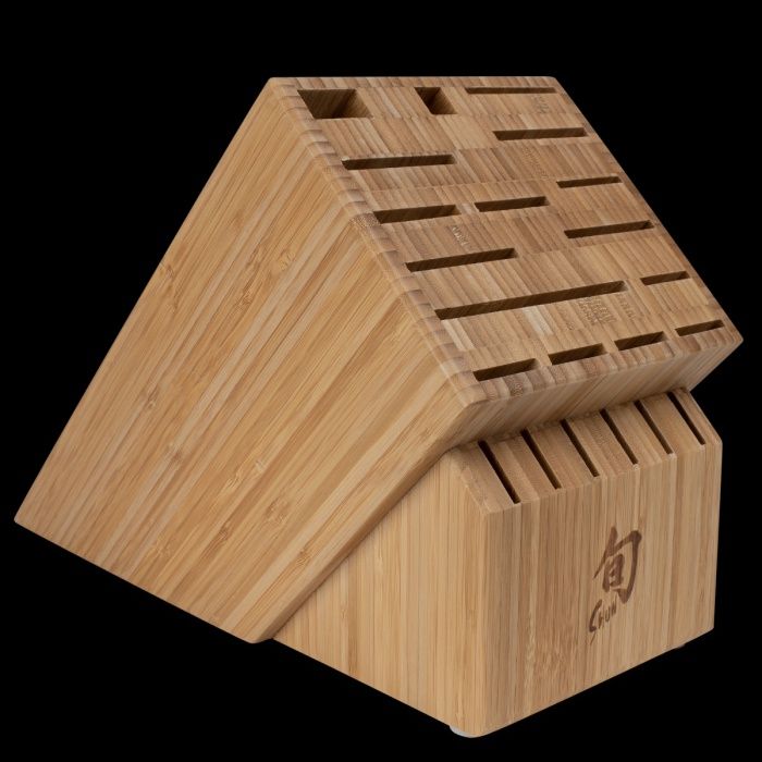 Shun Bamboo Block Only: 22-Slot