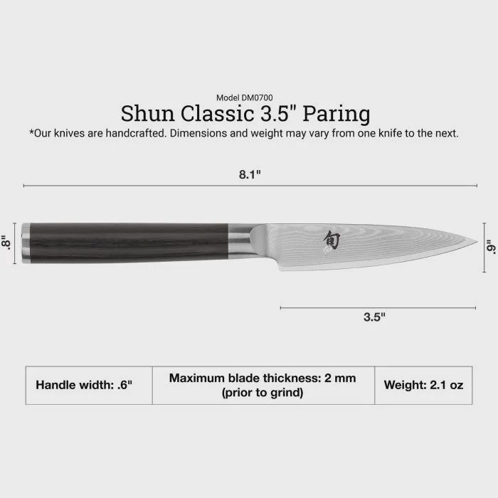Classic Paring 3 1/2" Knife