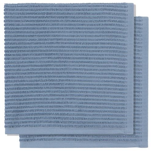 Ripple Slate Blue Dishcloths - Set of 2