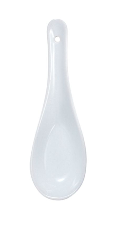Asian Soup Spoon - White