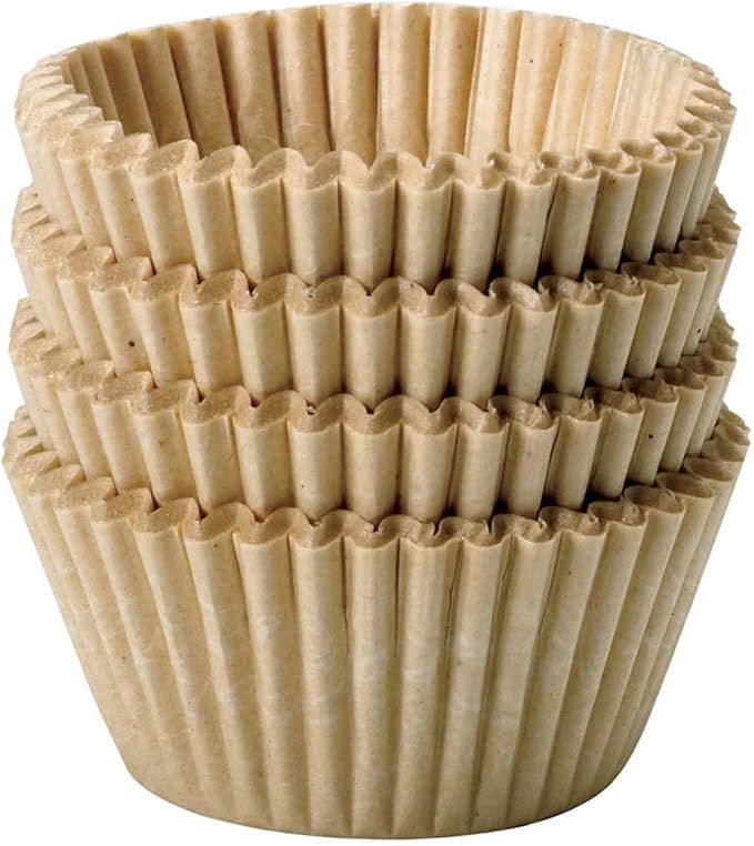 Unbleached mini baking cups