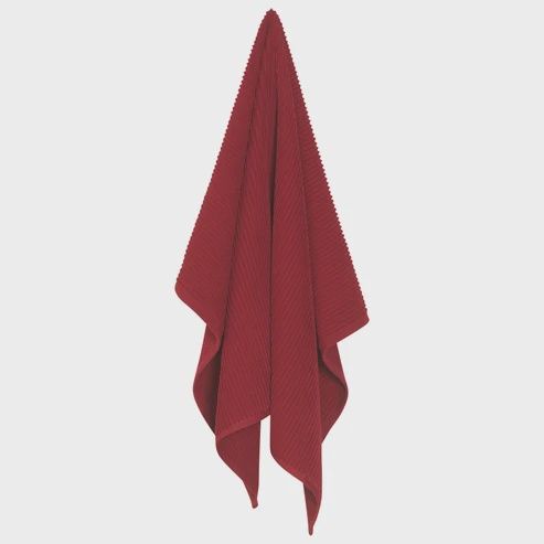 Ripple Carmine Kitchen Towel