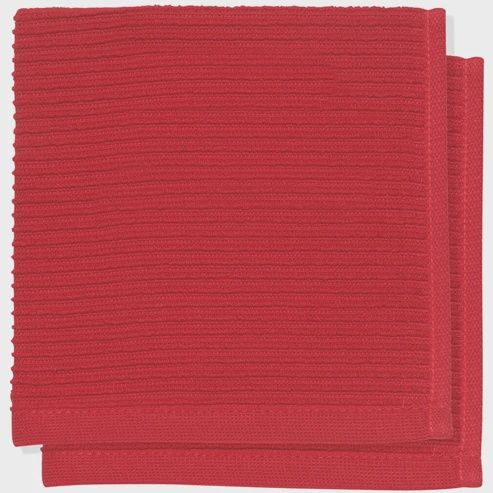 Ripple Red Dishcloths - Set of 2