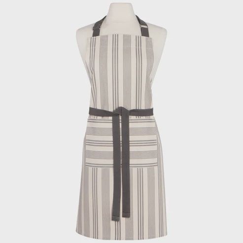 Apron Chef Pencil stripe gray