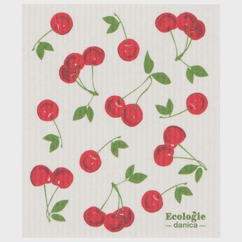 Swedish Dishcloth - Cherries