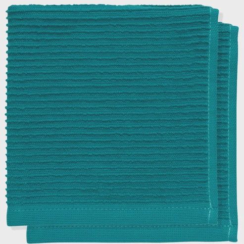 Ripple Peacock Dishcloths -Set of 2