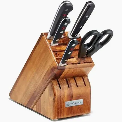 Classic Block Set 6 Pc, Acacia Classic Block Set 6 Pc, Acacia