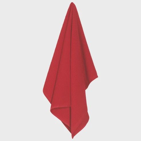Ripple Red Kitchen Towel