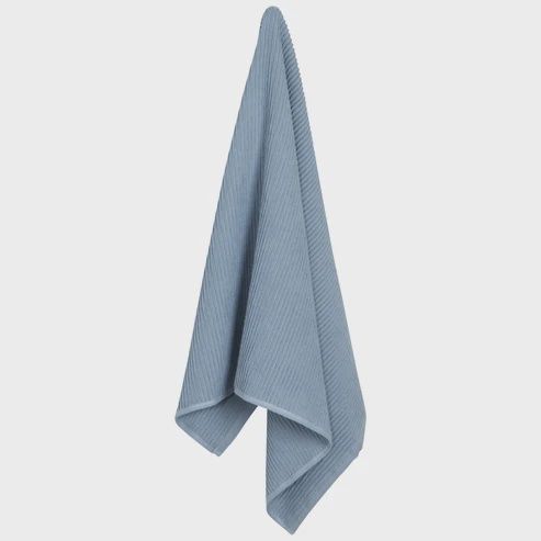 Ripple Slate Blue Kitchen Towel