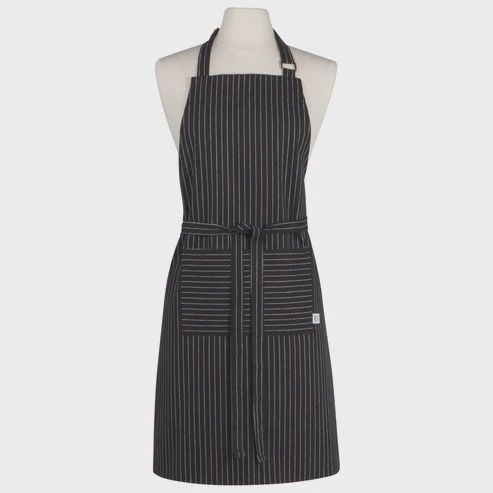 Apron Chef Pinstripe Black