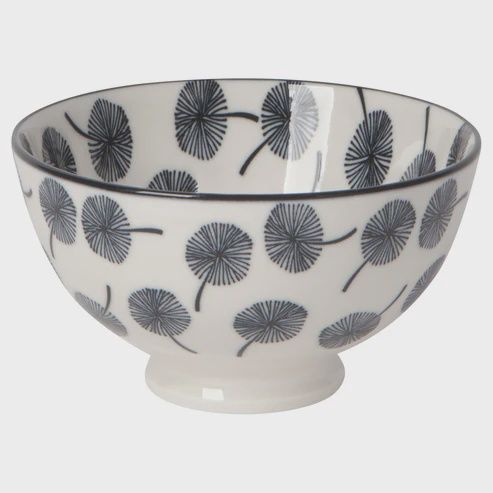 4" Gray Dandelion Bowl