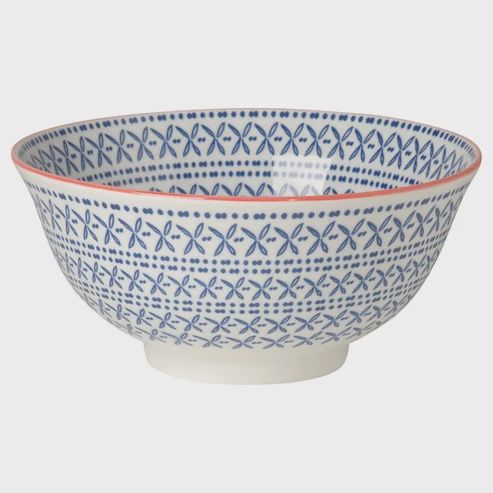 6" Blue Cross Bowl