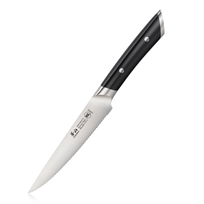 Helena Black Utility Knife, Serrated 5"