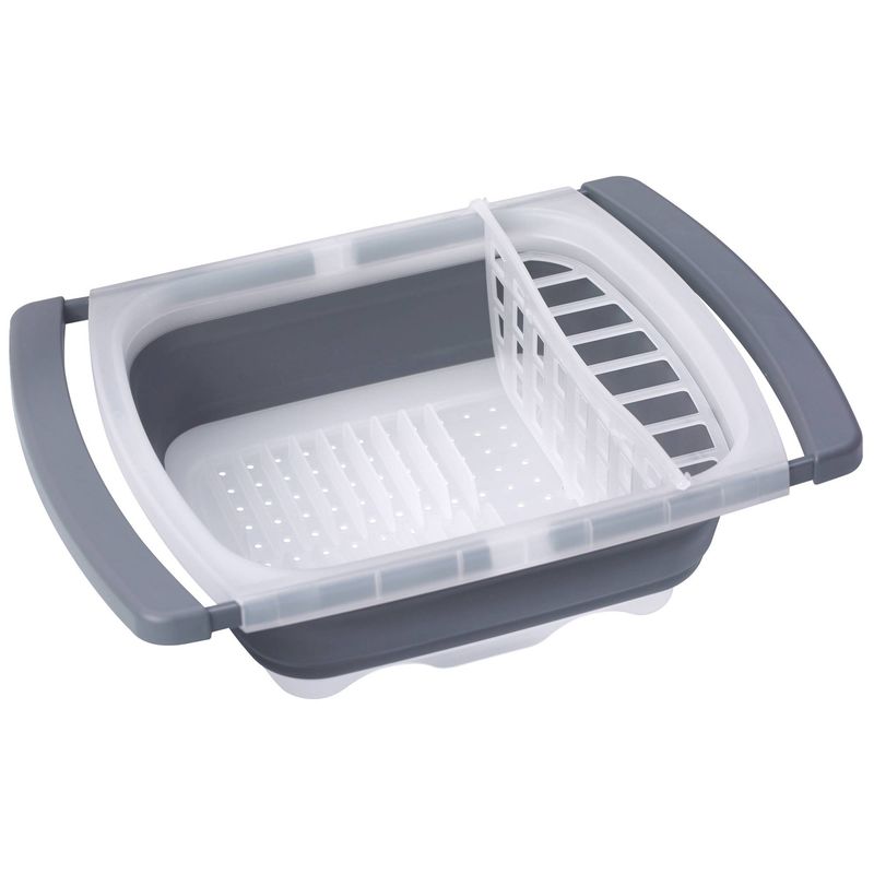 Collapsible dish drainer
