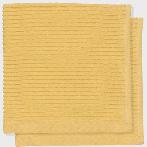 Ripple Lemon Dishcloths - Set of 2