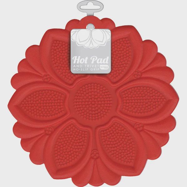 Pot Holder &amp; Trivet- Red
