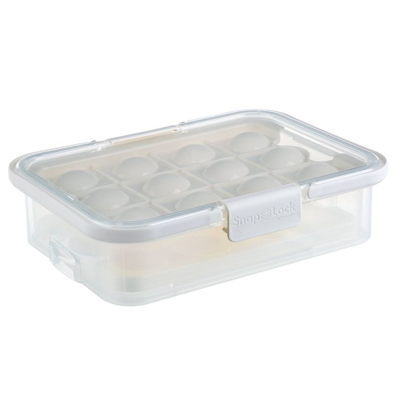 Snap lock collapsible deviled egg carrier