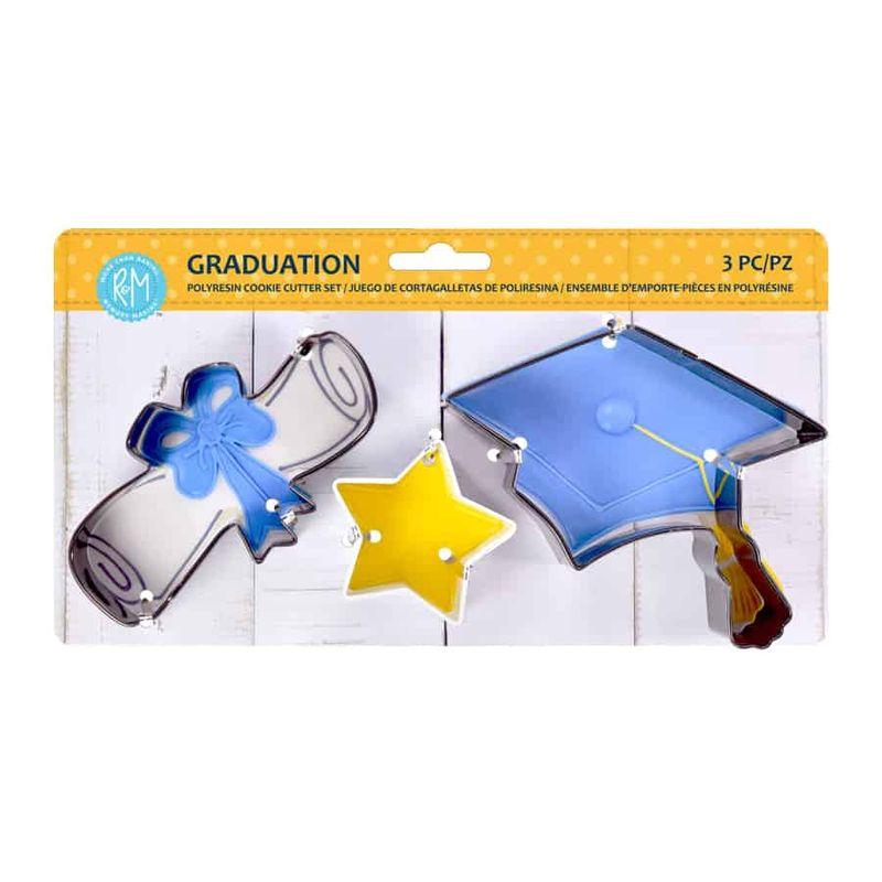 Graduation Cookie Cutters 3pc set