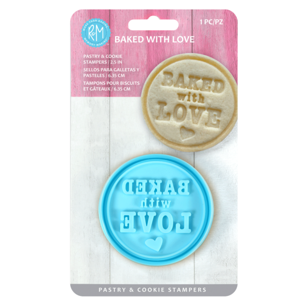 Baked with Love cookie stamp