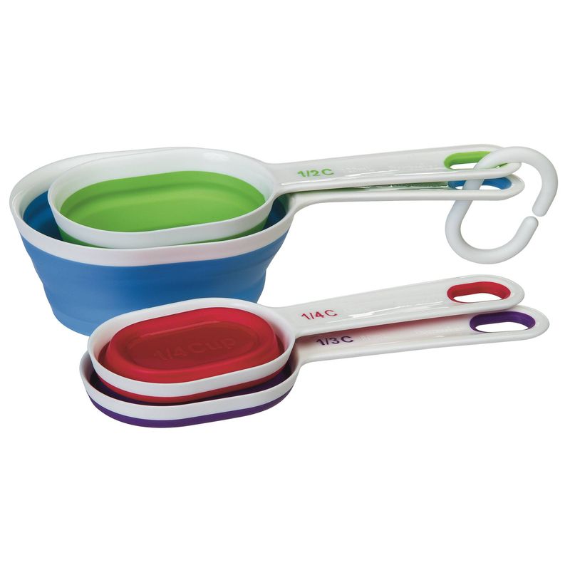 Collapsible measuring cups