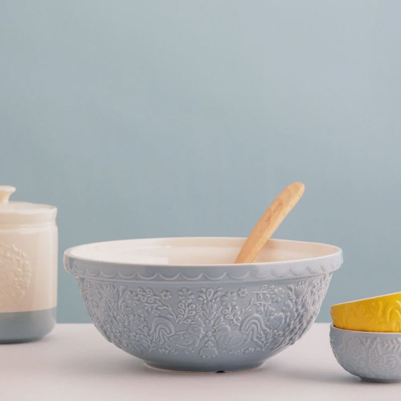 Home to Roost Blue Size 18 Mixing Bowl 11"