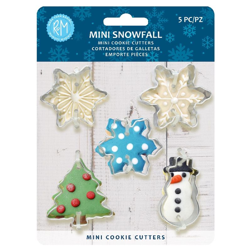 Mini SnowFall Cookie Cutters 5 pc