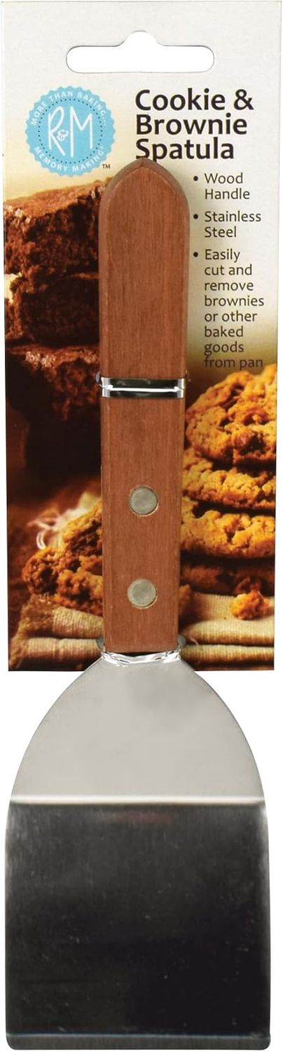 Cookie &amp; Brownie Spatula Stainless with Wood Handle
