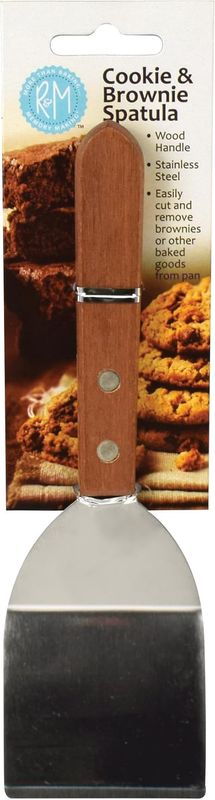 Cookie &amp; Brownie Spatula Stainless with Wood Handle