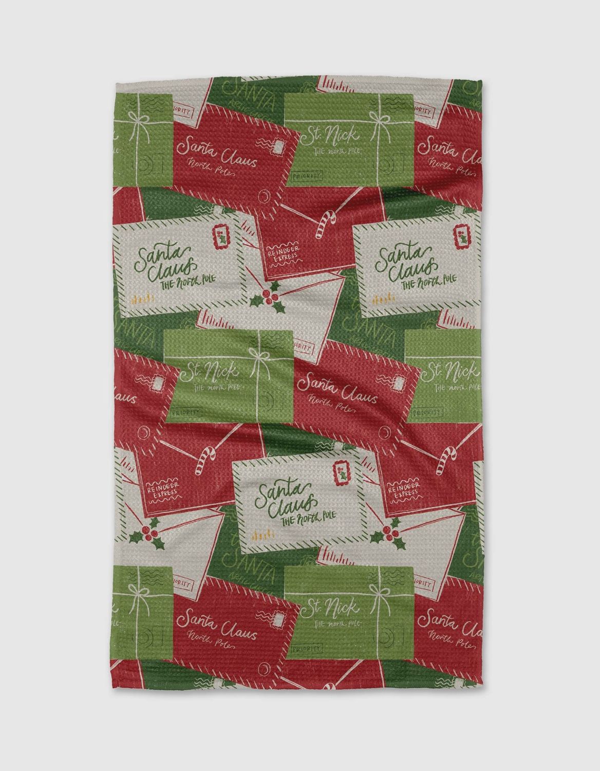 Christmas Letter Pile Tea Towel