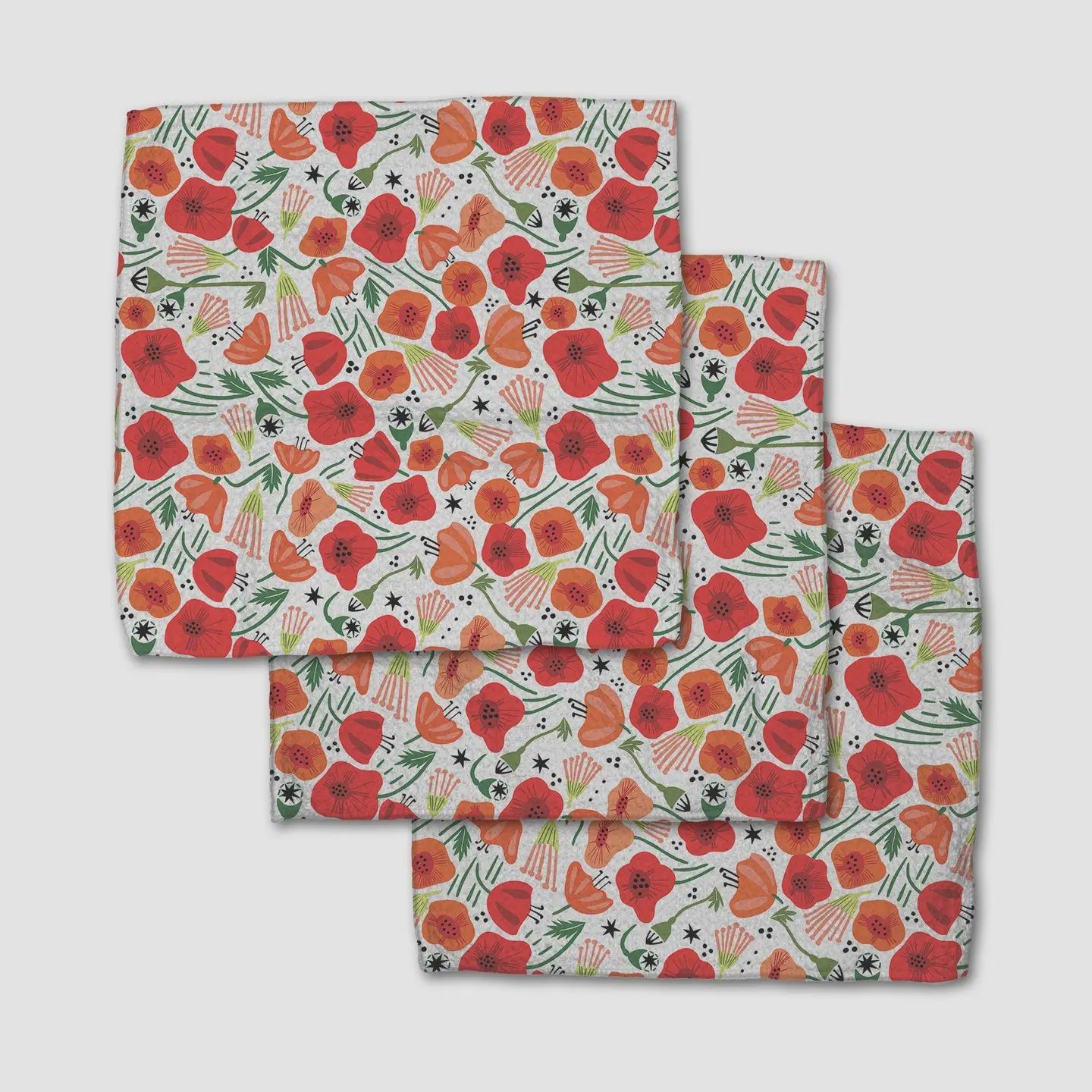 G. dish cloth - poppy power