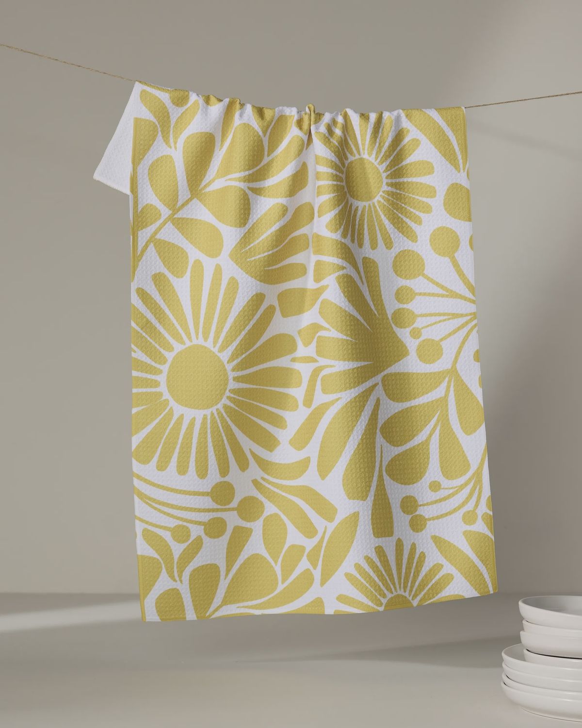 G. tea towel - sunlit blooms