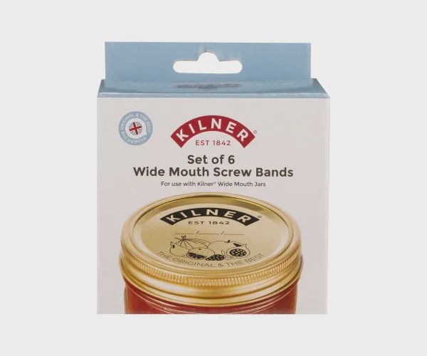 Wide Mouth Screw Bands- set of 6