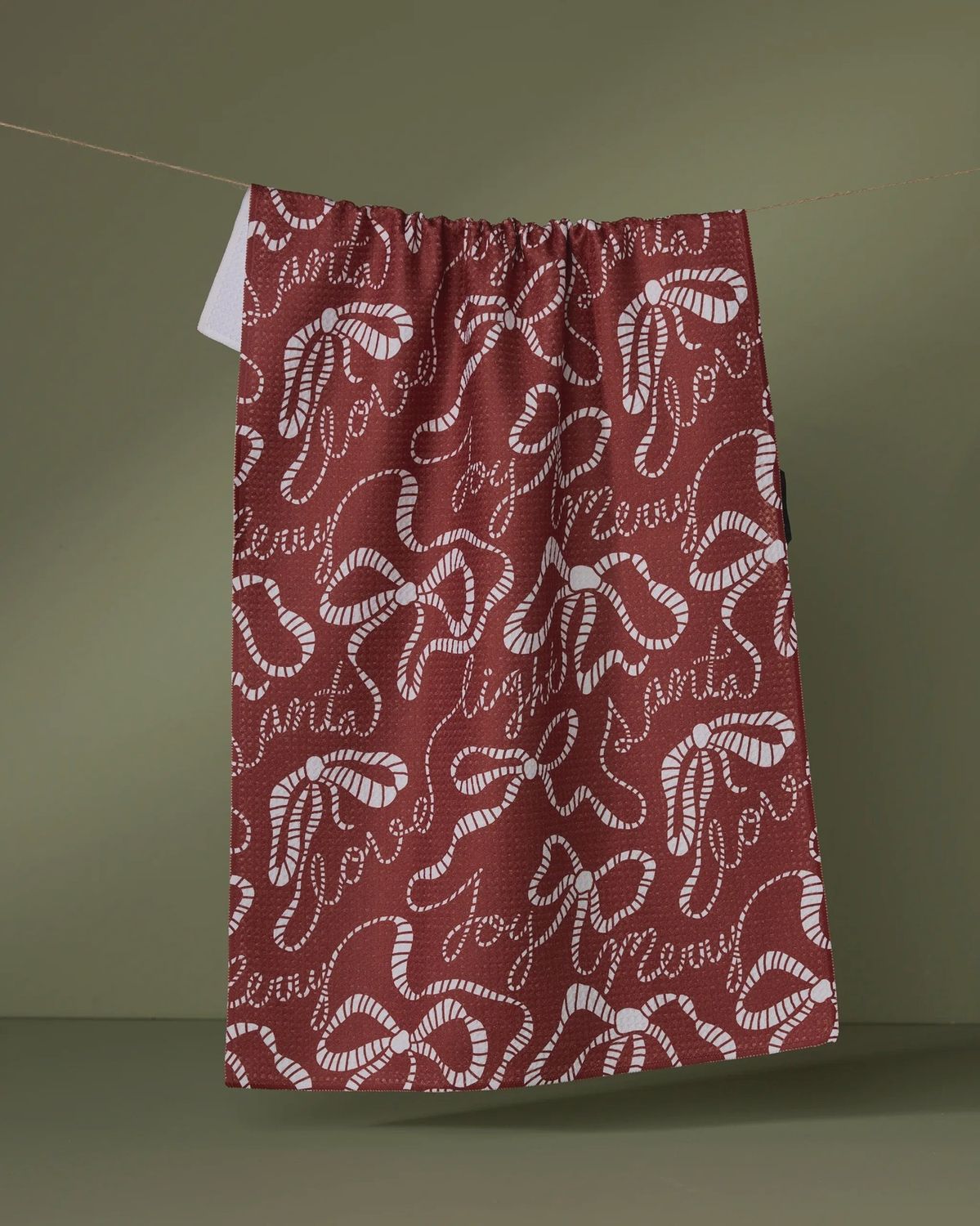 Cheerful Bows Tea Towel