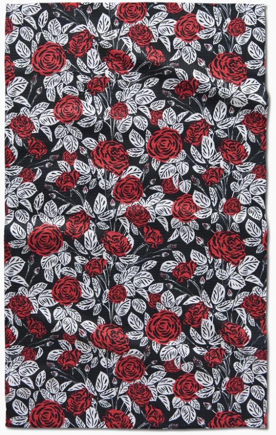 Love and Roses Tea Towel
