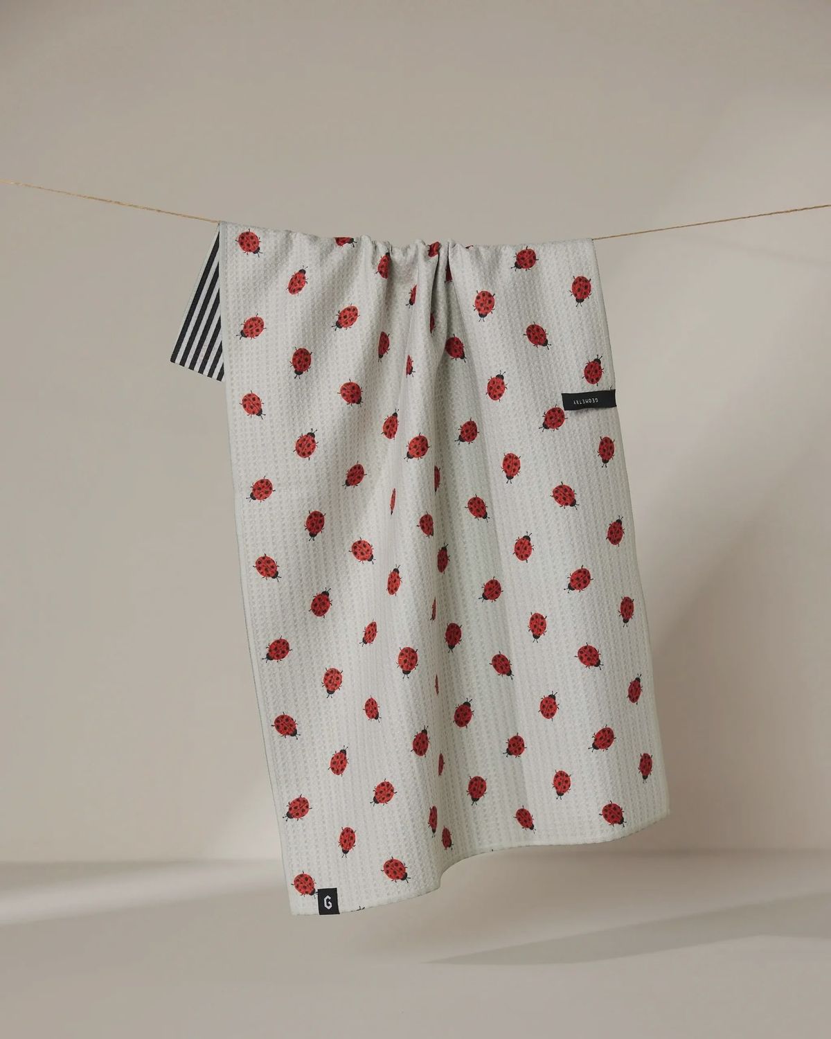 G. double sided tea towel - lady