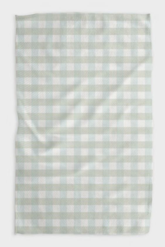 Table for Two Neutral Tea Towel