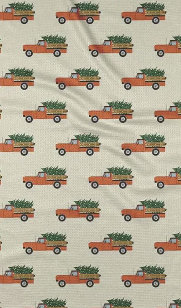 Christmas Ride Tea Towel