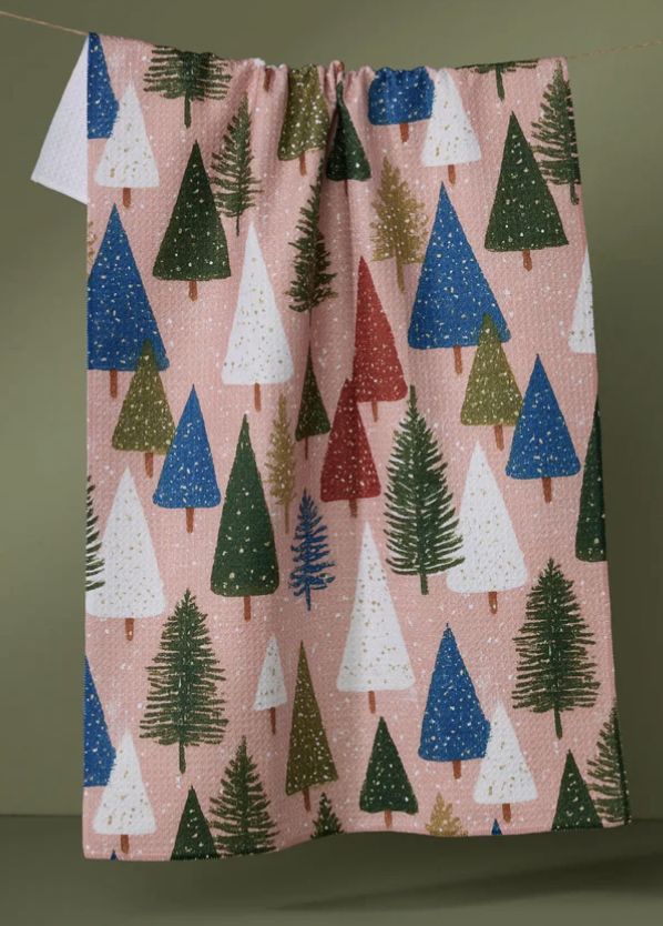 Snowdrift Pines Tea Towel